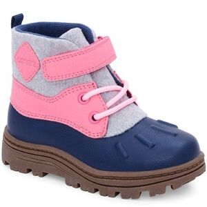 Carter's Navy and Pink Kids Boots